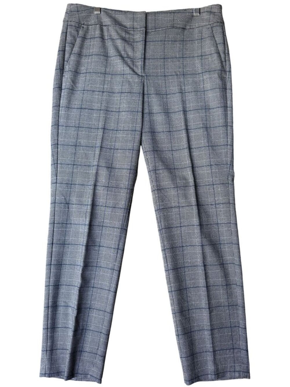 Loft Outlet Womens Modern Skinny Ankle Pants Plaid Tailored Style - 8